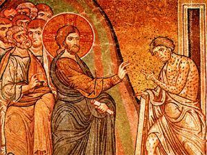 Gesu e il lebbroso