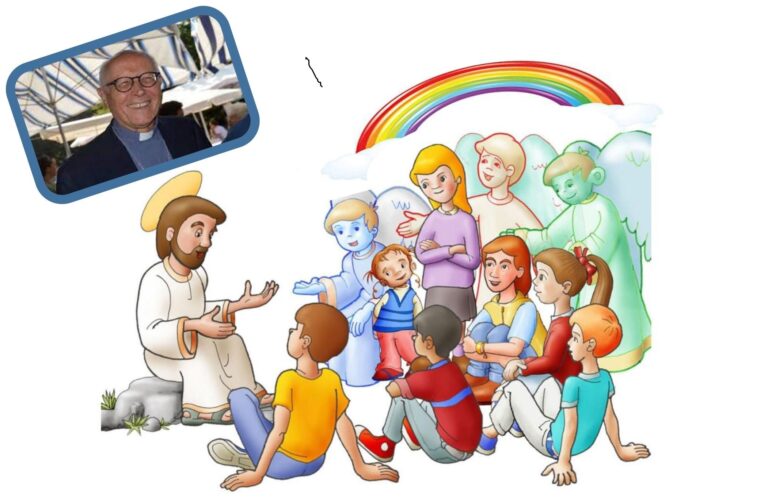 Gesù insegna ai bimbi