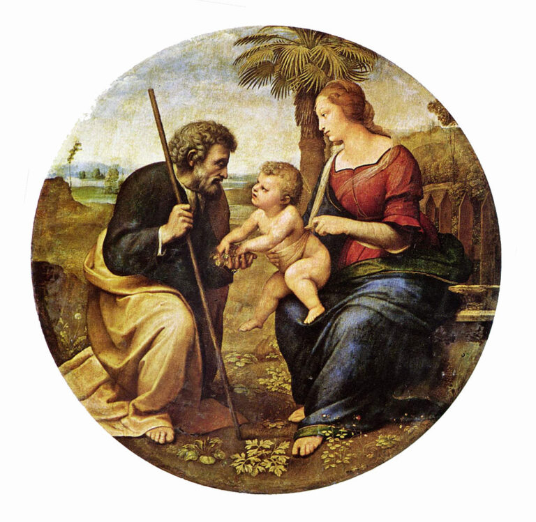 Raffaello Sacra Famiglia con Palma