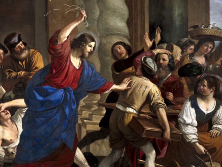 GUERCINO Cristo scaccia i mercanti dal tempio