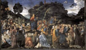 Cosimo Rosselli Sermone della Montagna Cappella Sistina 1