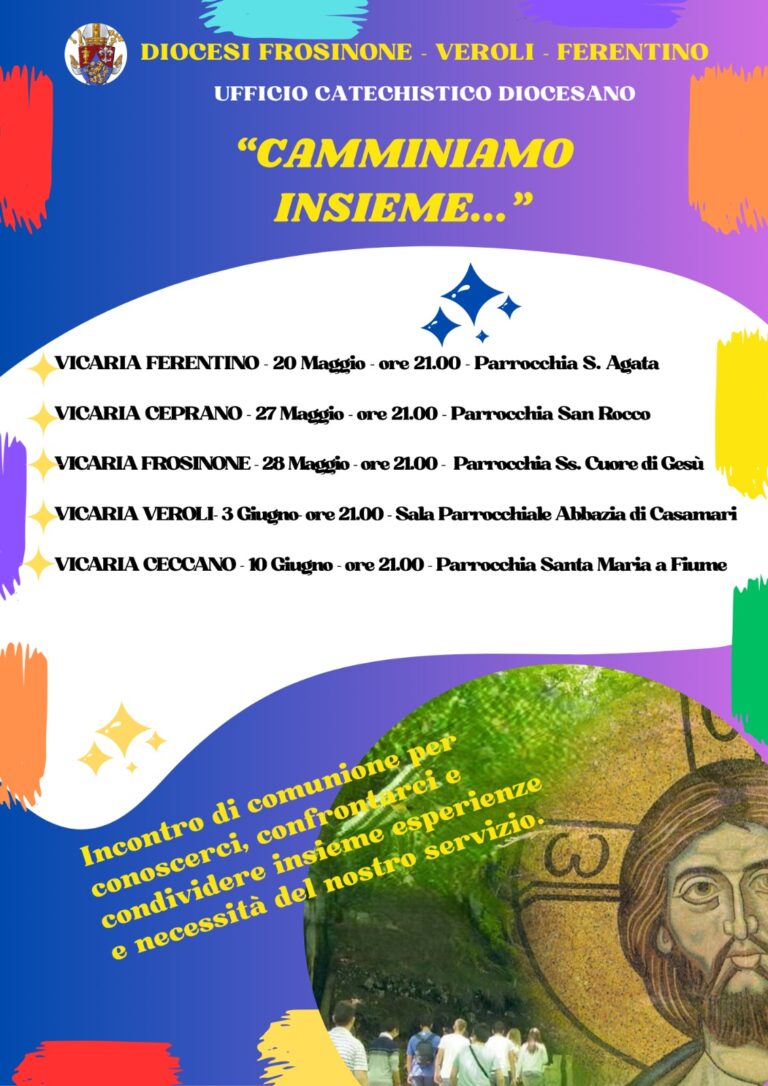 Locandina Incontri Vicaria 05.2025